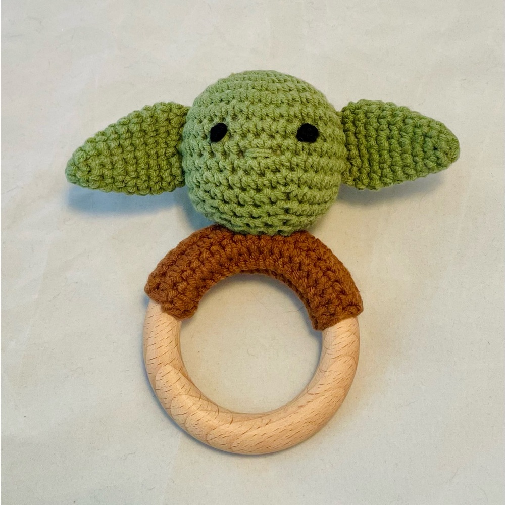 Baby Yoda Crocheted Rattle
